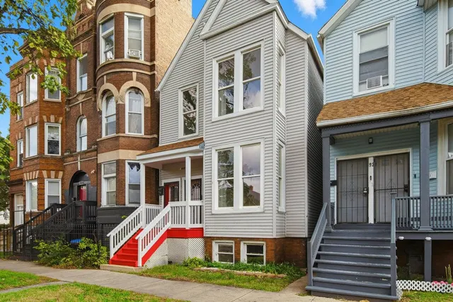 a front view of school