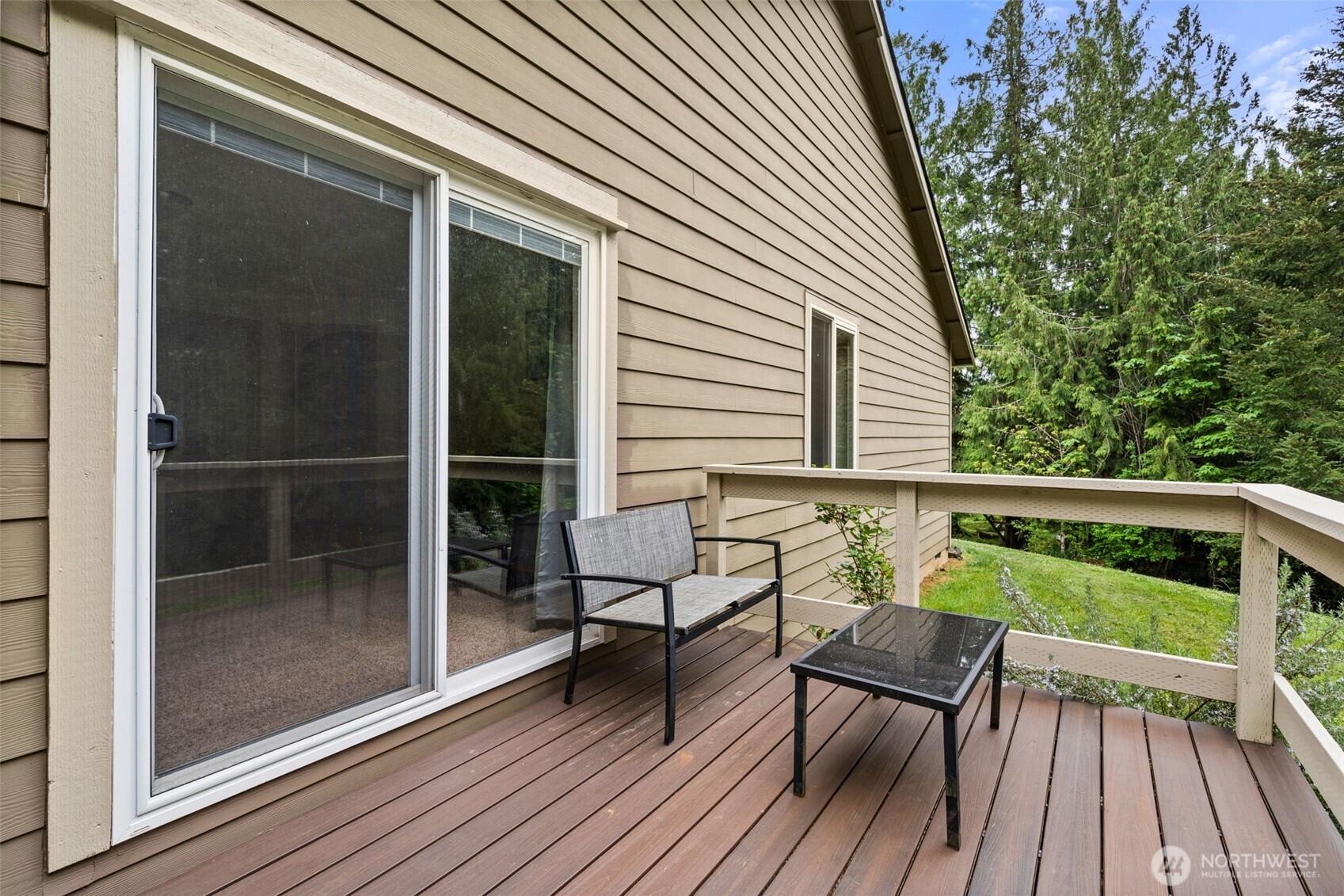 236 Chilvers Road Chehalis, WA 98532 - Photo 26 of 39 a view of balcony with wooden floor and outdoor seating