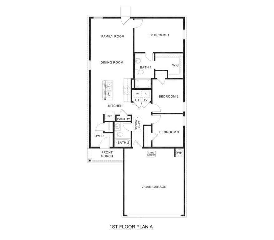 1817 Teton River Drive Blue Ridge, TX 75424 - Photo 2 of 2 a picture of a floor plan