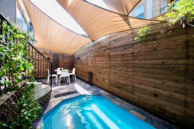 a view of outdoor space with seating area