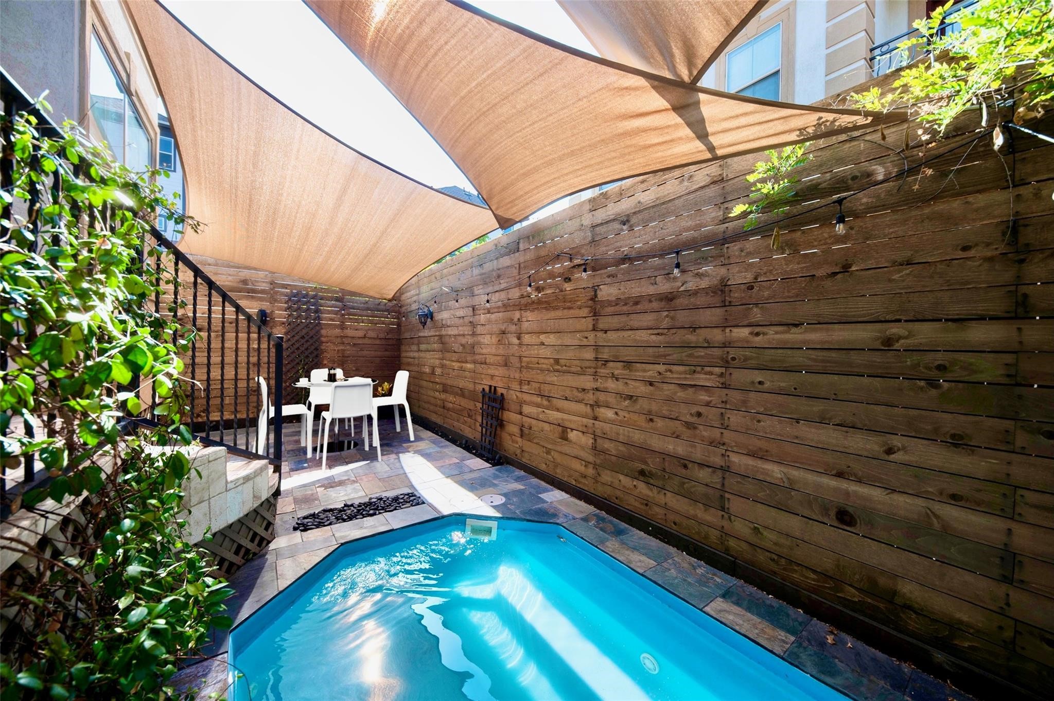 a view of outdoor space with seating area