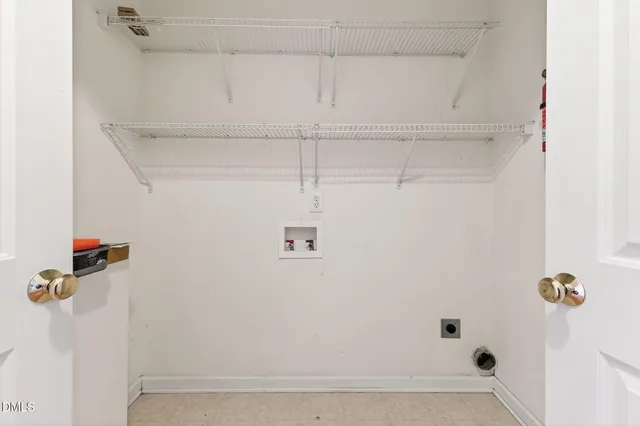 a view of a balcony with wooden floor