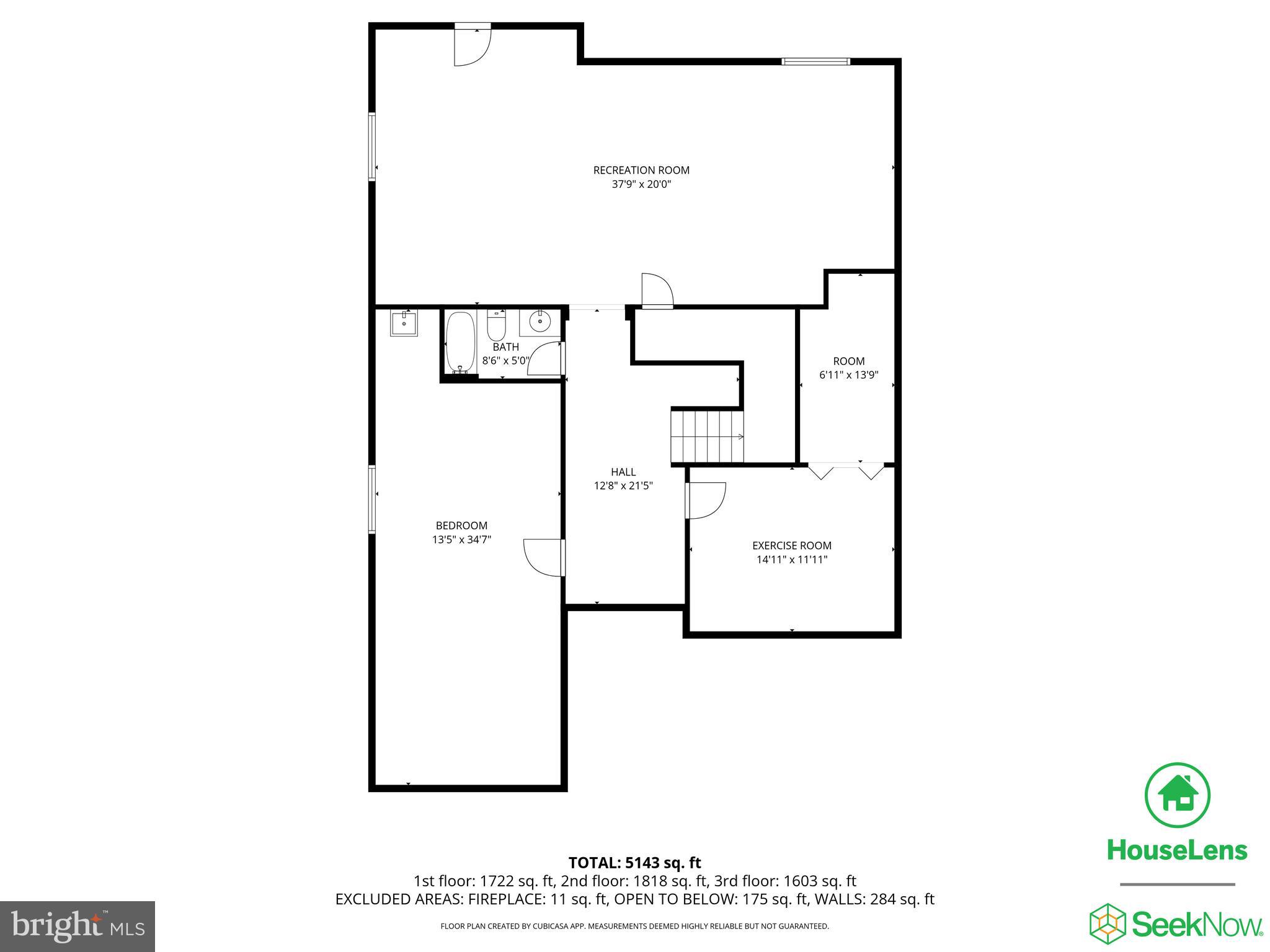 41881 Redgate Way Ashburn, VA 20148 - Photo 58 of 60 Lower Level Floor Plan