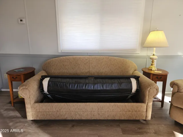 a view of a door and a window