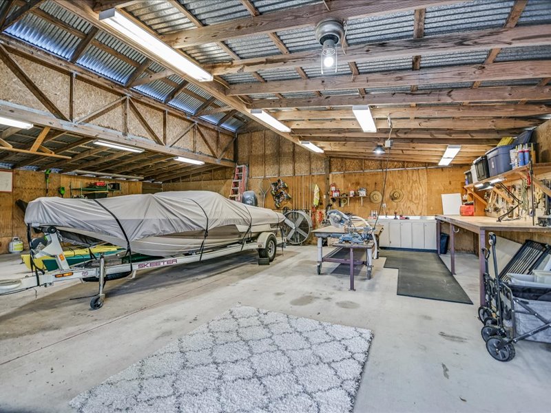 14036 Timberline Trail Austin, TX 78737 - Photo 30 of 40 Interior of the detached 3 car garage/workshop.