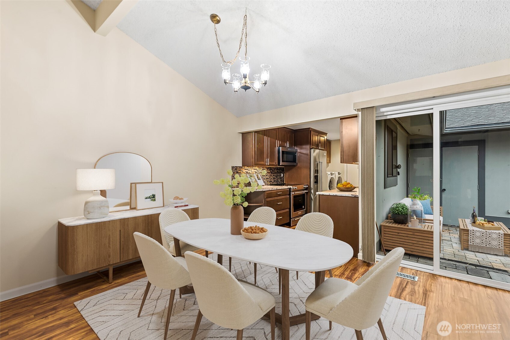 1310 Castlerock Avenue, Unit 19 Wenatchee, WA 98801 - Photo 4 of 17 a view of a dining room with furniture and wooden floor