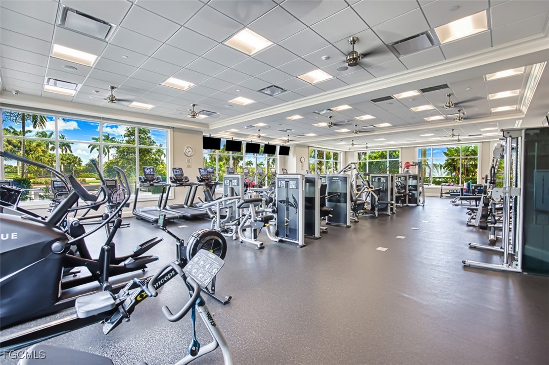 10275 Bismark Palm Way, Unit 1124 Fort Myers, FL 33966 - Photo 42 of 50 a view of a room with gym equipment
