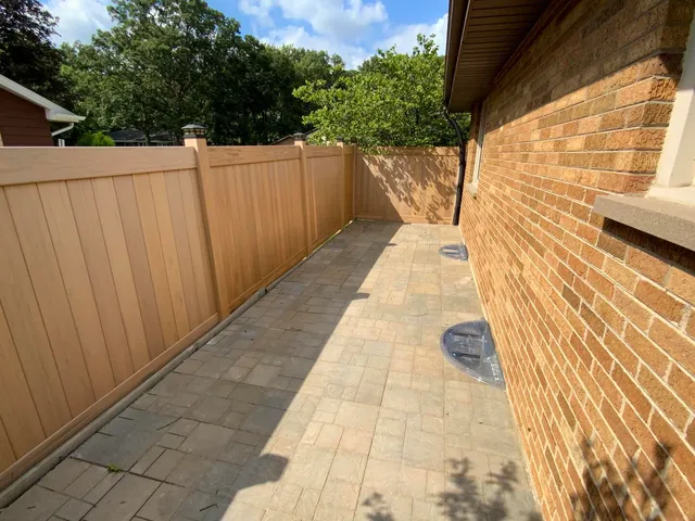 a view of outdoor space with seating area