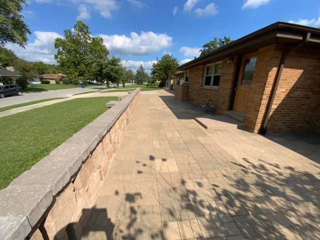 a view of backyard with outdoor space