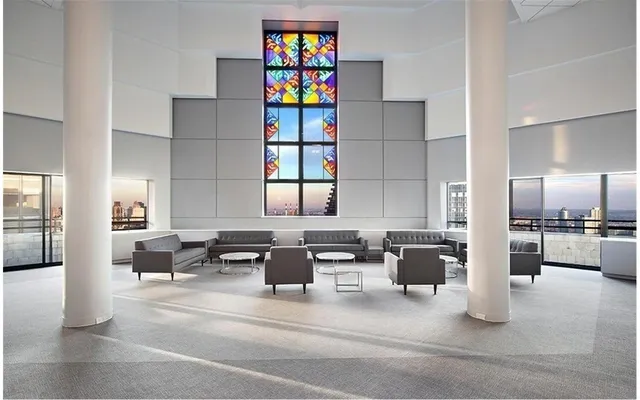 a view of a terrace with chairs