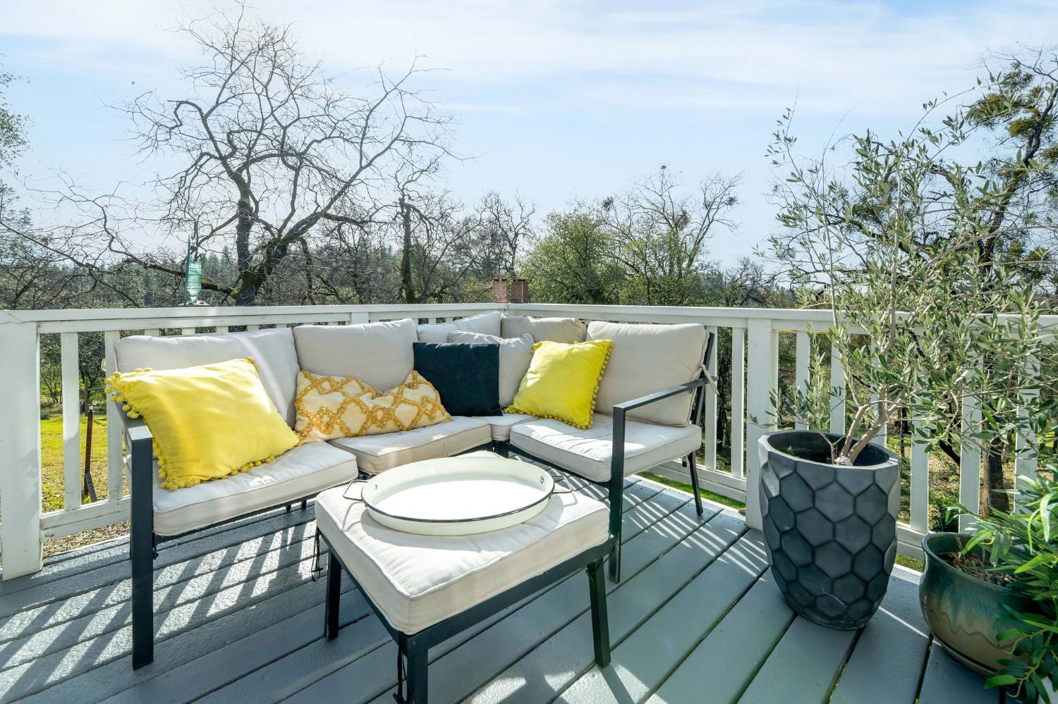 13579 Haas Court Rough and Ready, CA 95975 - Photo 22 of 79 an outdoor sitting area with furniture and wooden floor