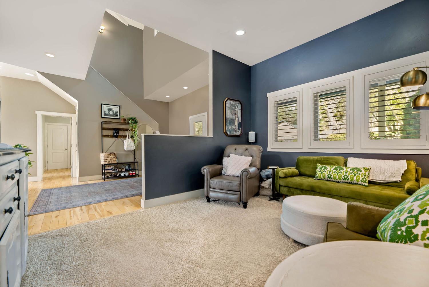 13579 Haas Court Rough and Ready, CA 95975 - Photo 46 of 79 a living room with furniture and a flat screen tv