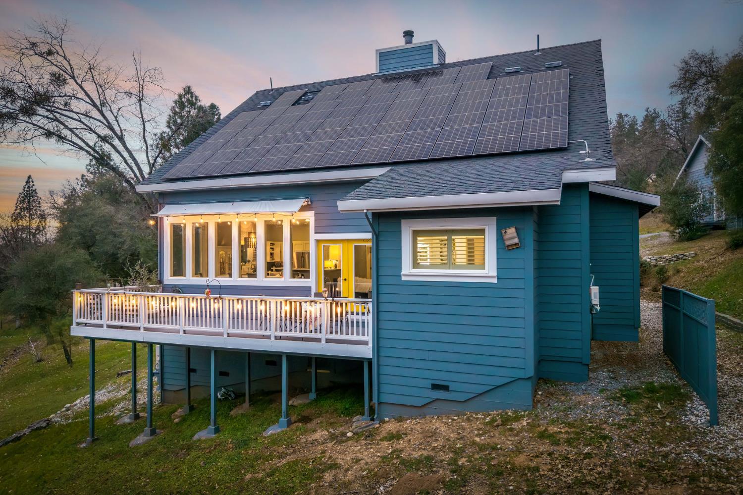 13579 Haas Court Rough and Ready, CA 95975 - Photo 75 of 79 a front view of a house with a garden