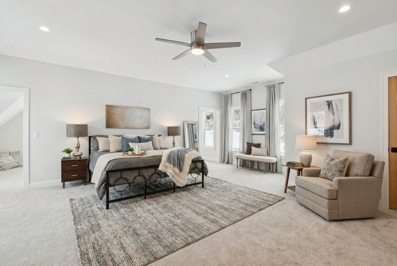 885 Geneva Road St. Charles, IL 60174 - Photo 24 of 39 a bed room with furniture and a couch