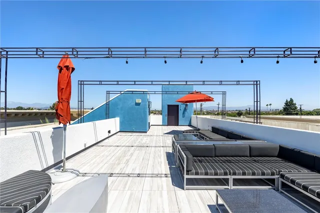 a view of a roof deck
