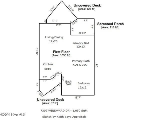 $210,000 | 7302 Windward Drive, New Bern, NC 28560