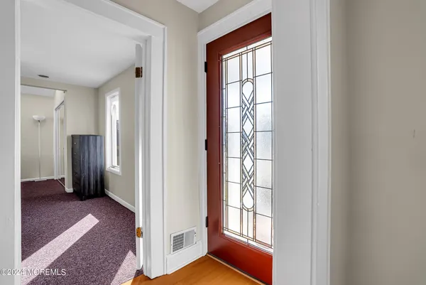 a view of an front door