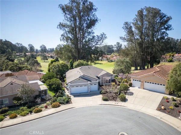 a house view with a garden space