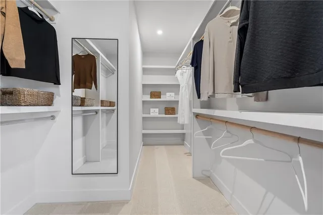 a view of walk in closet