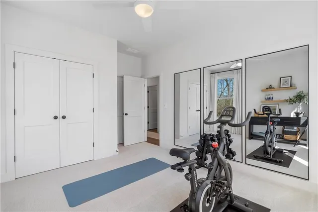 a view of a livingroom with furniture and a livingroom