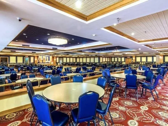 a view of a lake with a terrace