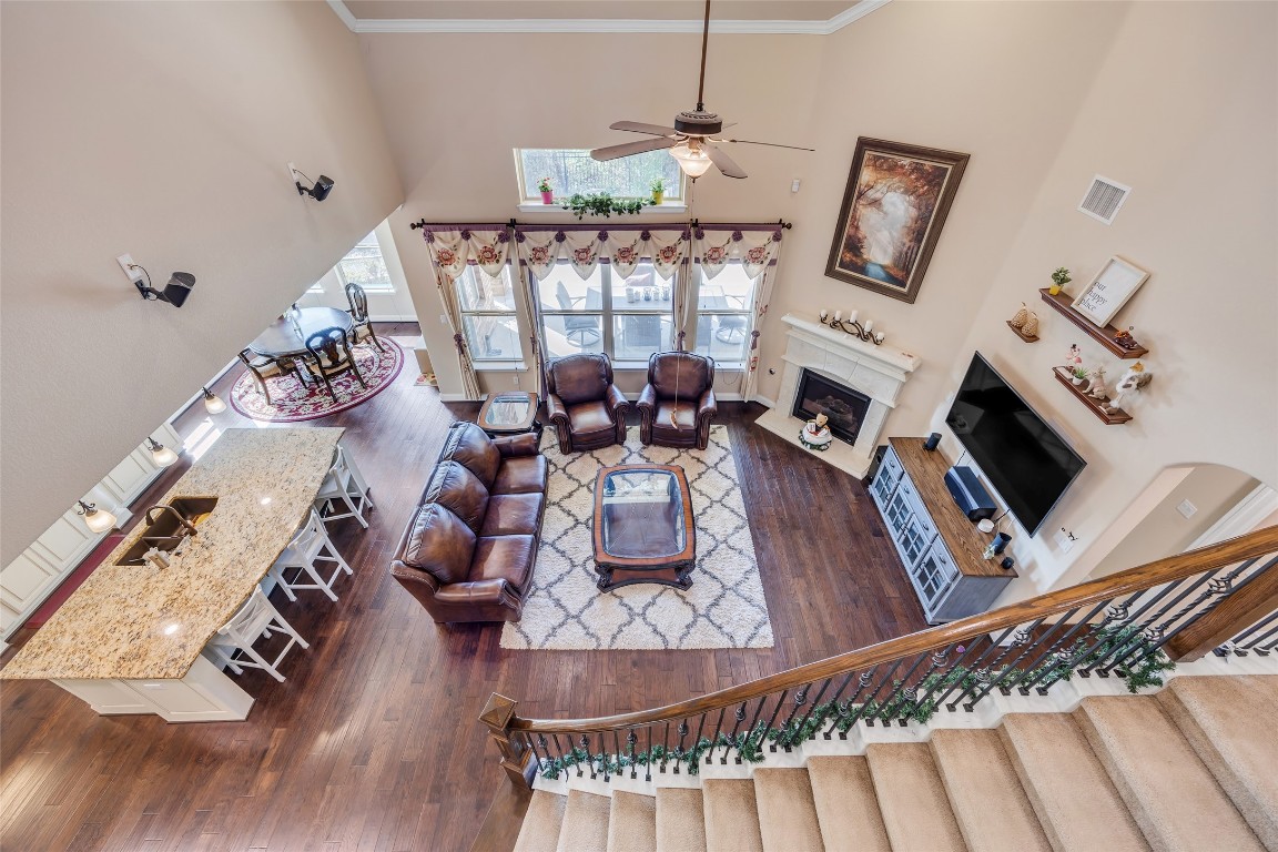 103 County Road 180, Unit 23 Leander, TX 78641 - Photo 24 of 40 a living room with furniture and a flat screen tv