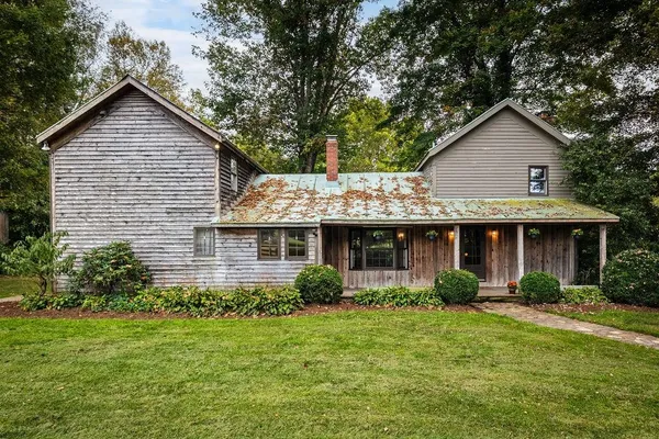 a view of a backyard with a garden