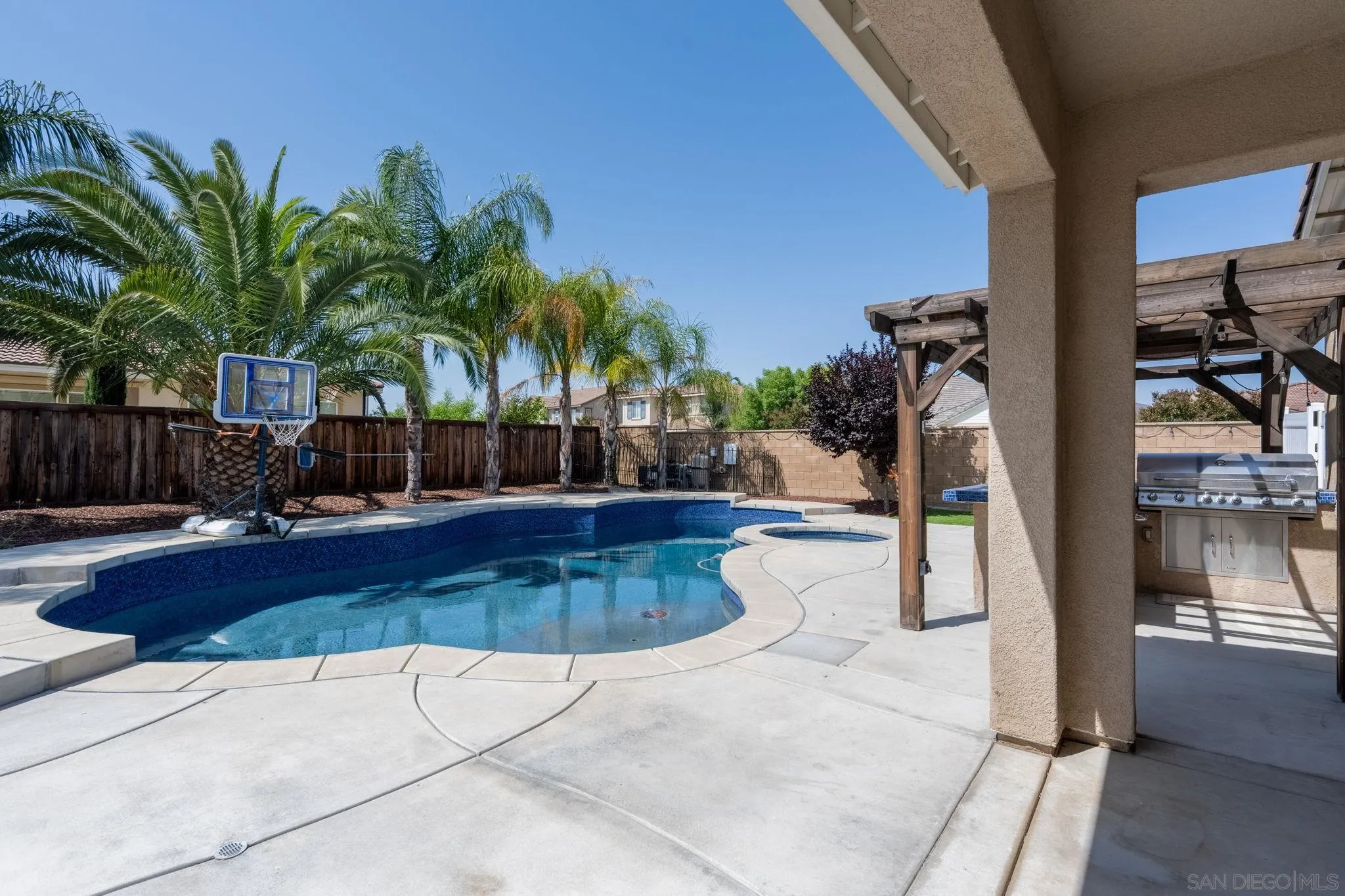 29885 Loy Drive Menifee, CA 92585 - Photo 42 of 75 a view of a backyard and swimming pool