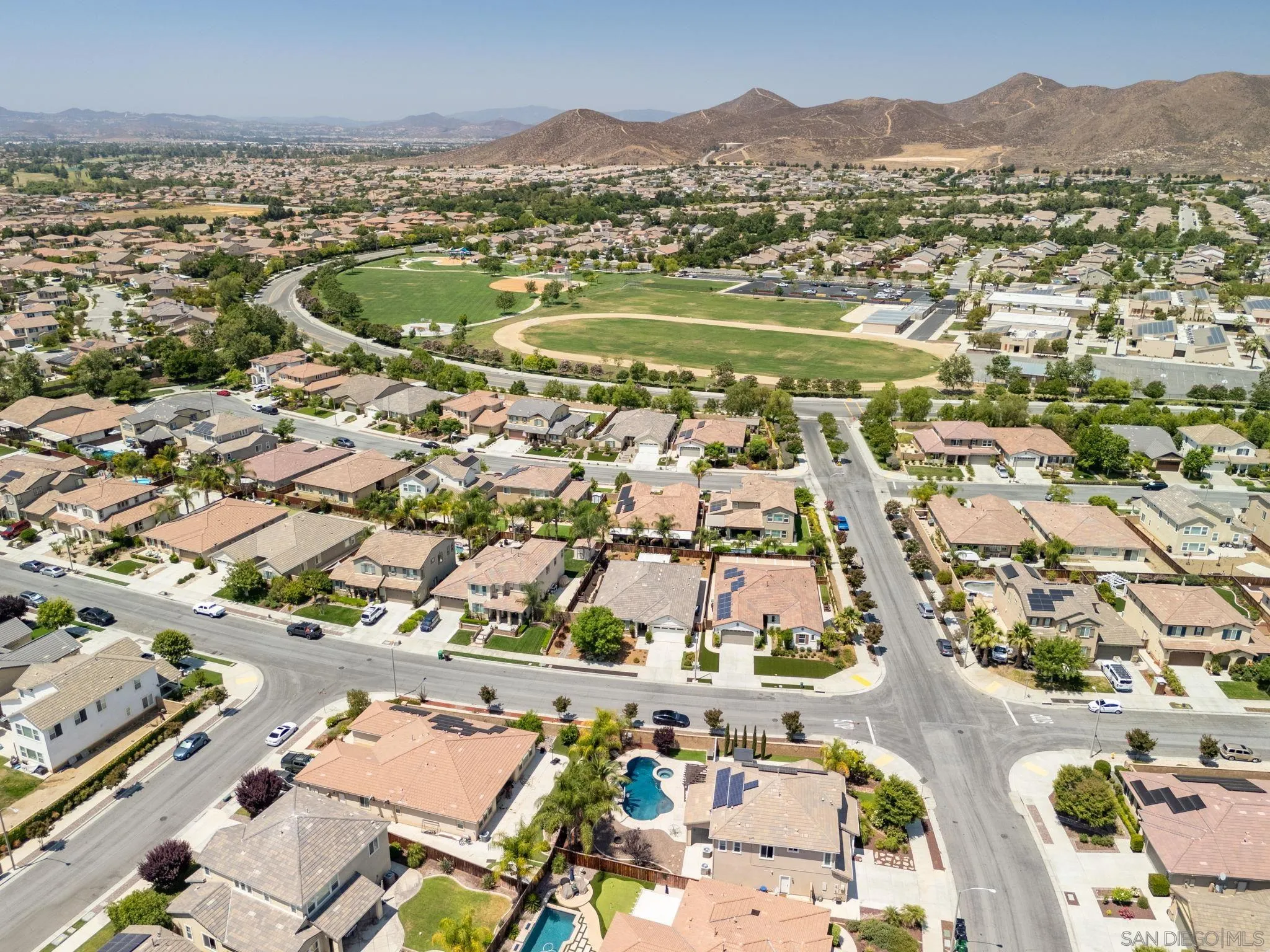 29885 Loy Drive Menifee, CA 92585 - Photo 49 of 75 a view of a city with a mountain