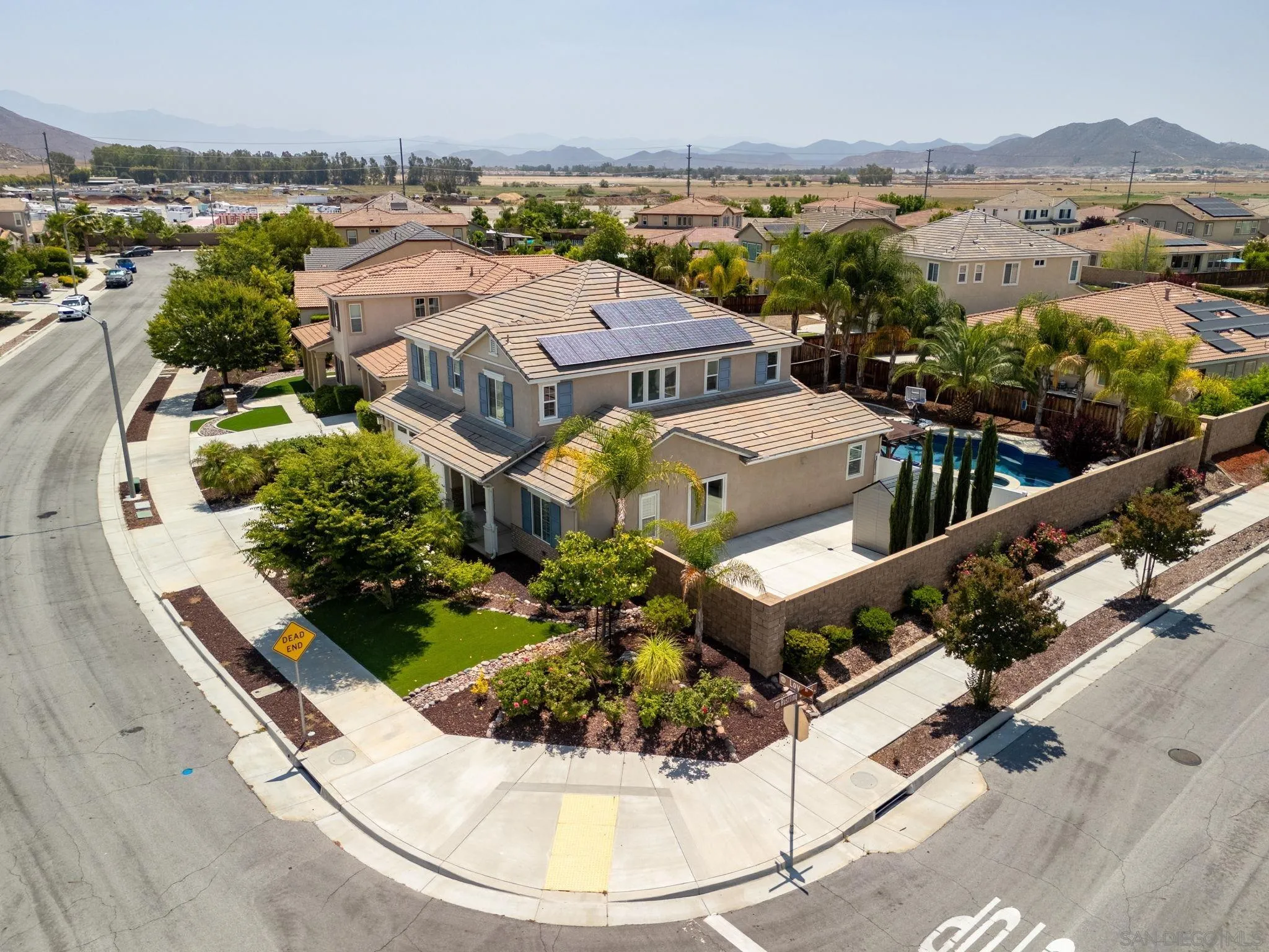 29885 Loy Drive Menifee, CA 92585 - Photo 58 of 75 an aerial view of residential houses with outdoor space