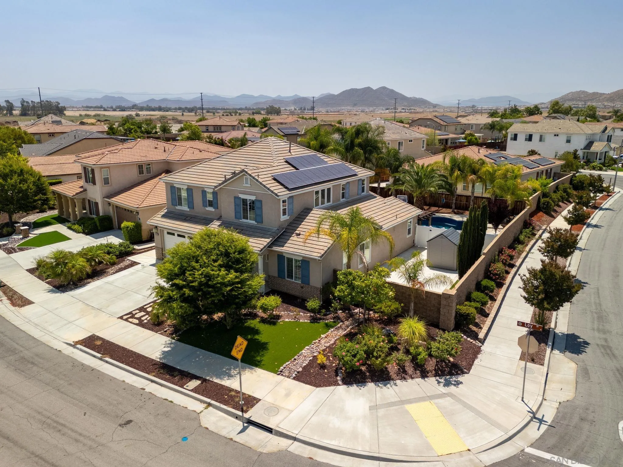 29885 Loy Drive Menifee, CA 92585 - Photo 59 of 75 an aerial view of residential houses with outdoor space