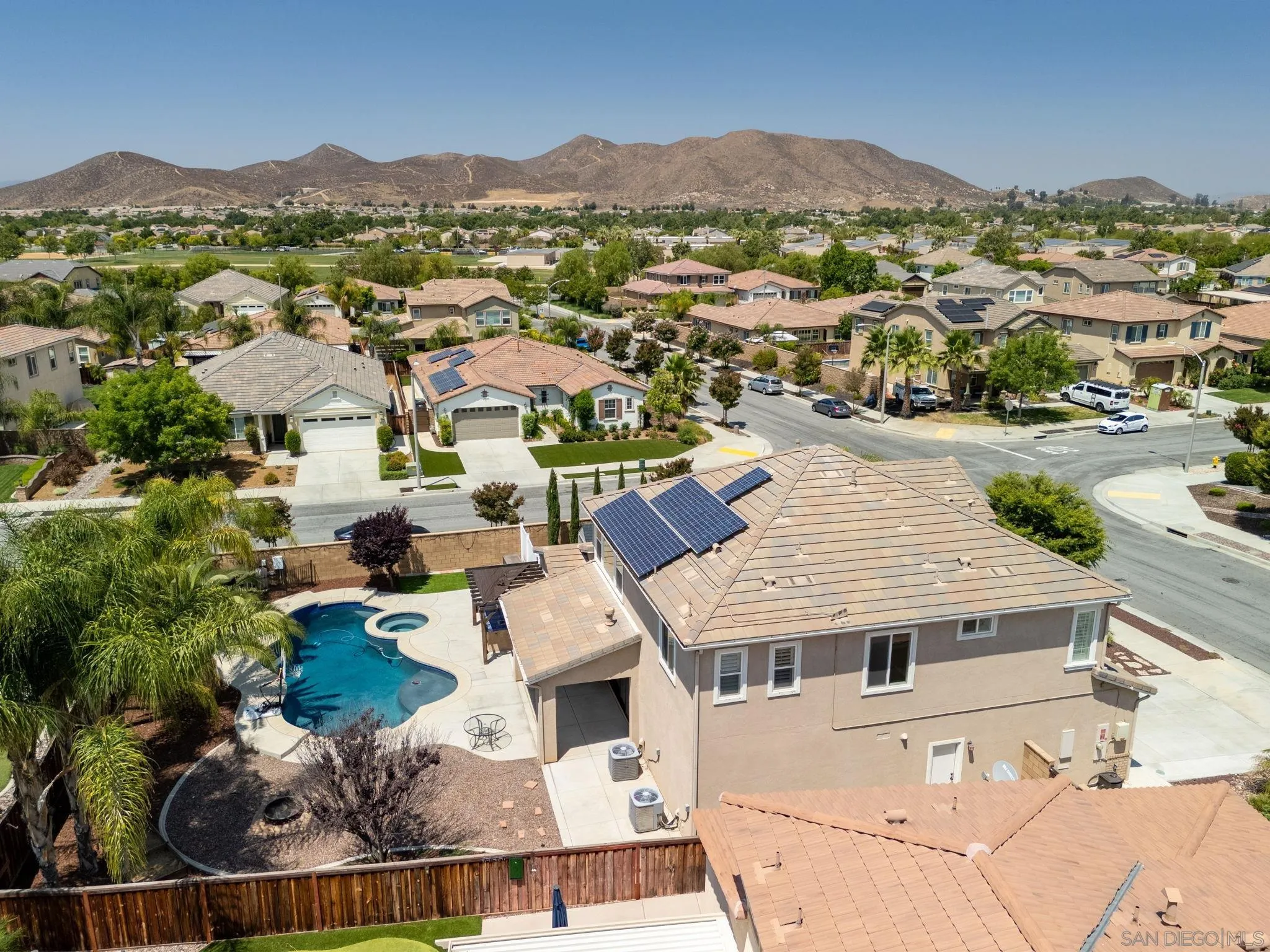 29885 Loy Drive Menifee, CA 92585 - Photo 64 of 75 an aerial view of residential houses with outdoor space