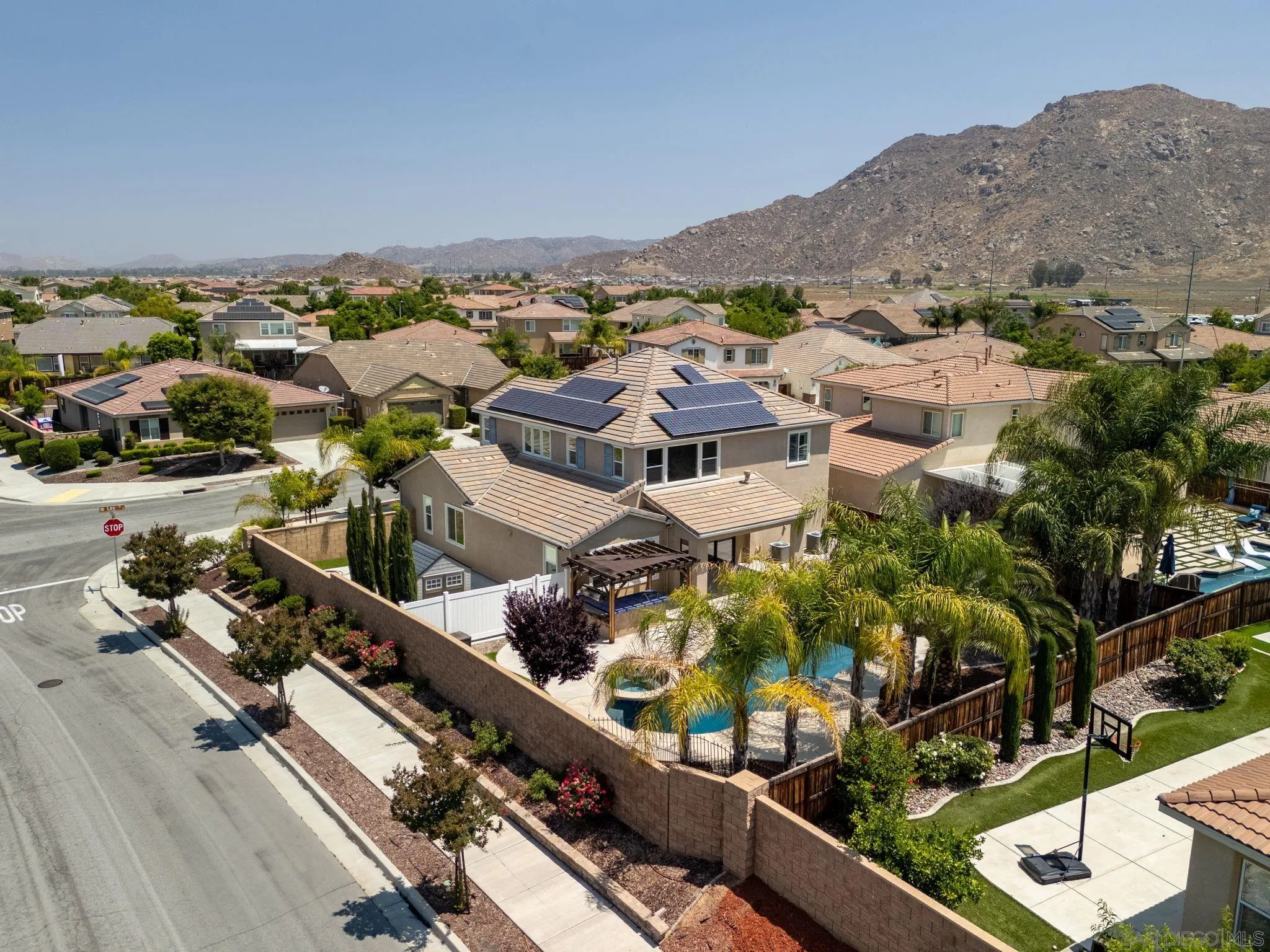 29885 Loy Drive Menifee, CA 92585 - Photo 68 of 75 an aerial view of residential houses and outdoor space