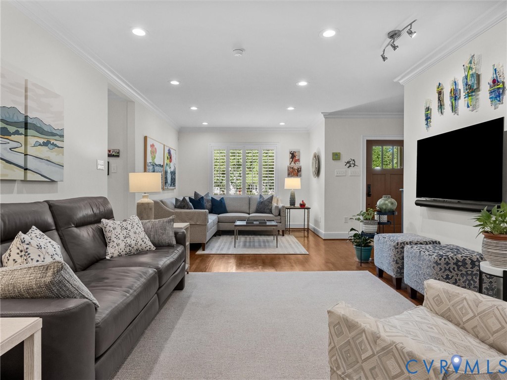 7723 Stuart Hall Road Henrico, VA 23229 - Photo 26 of 42 Recessed lighting, wood-finish flooring, white pla