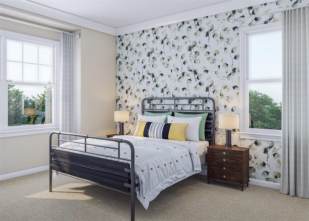 1026 Grays Ml Road Charlotte, NC 28215 - Photo 11 of 18 a bedroom with a bed and a window