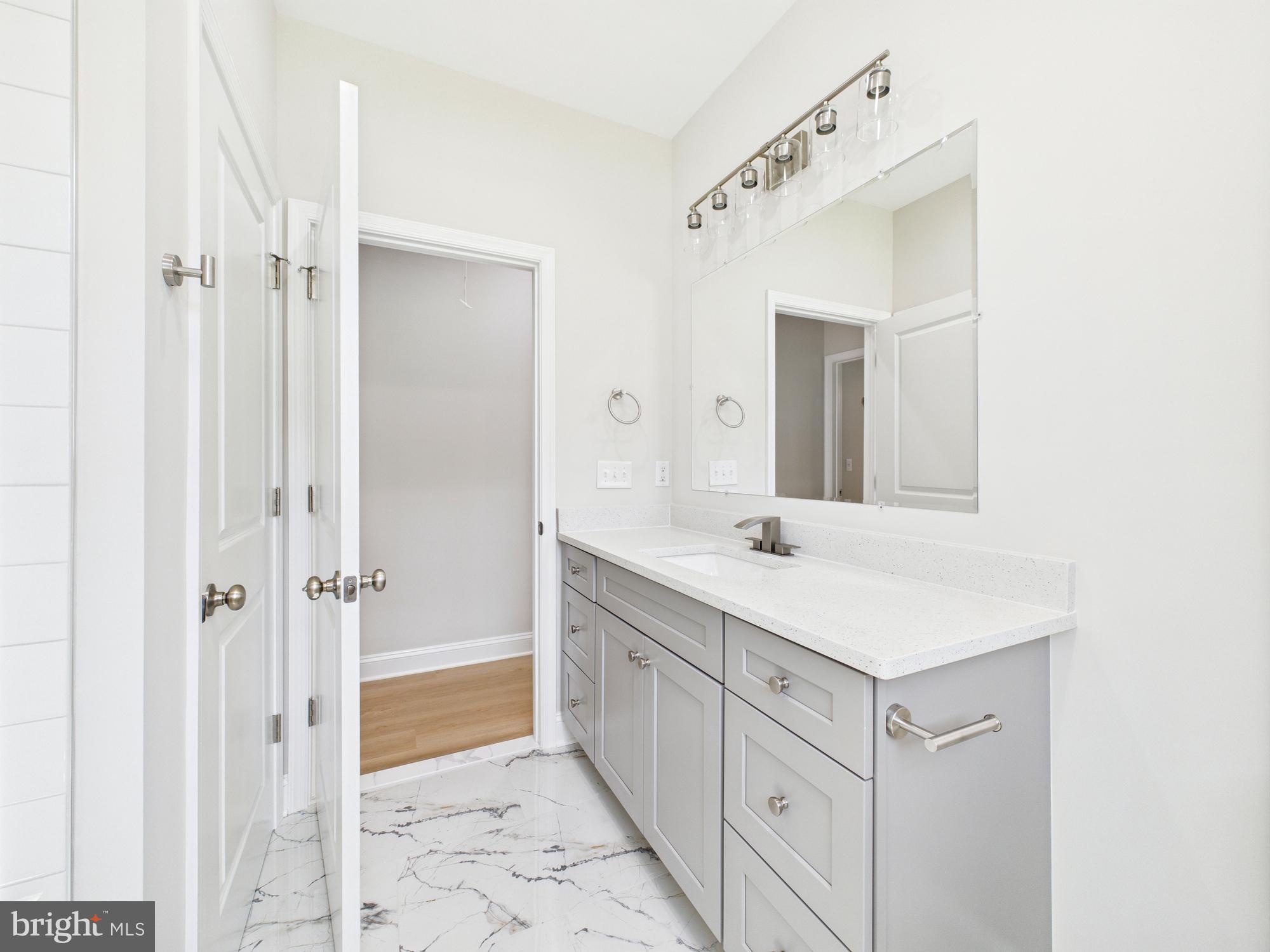 20168 Shingle Point Road Georgetown, DE 19947 - Photo 32 of 44 a bathroom with a sink a mirror and a shower