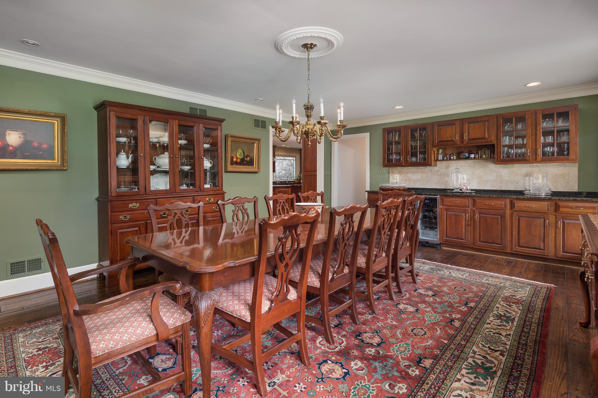 7010 Holyrood Drive McLean, VA 22101 - Photo 12 of 30 Butler Pantry w/Wine Cooler Simplifies Serving