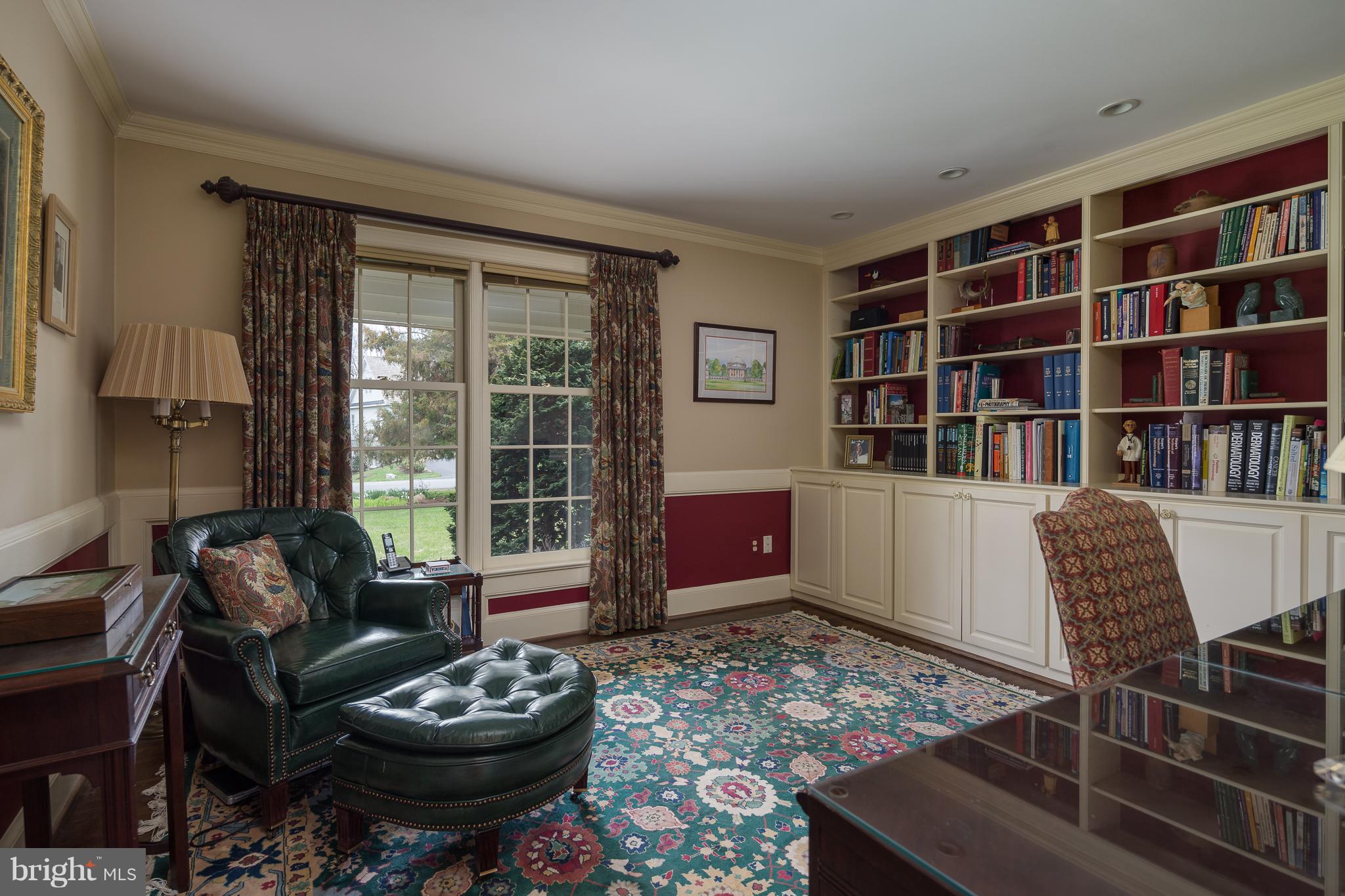 7010 Holyrood Drive McLean, VA 22101 - Photo 10 of 30 Owners Study w/ Built-in Book Shelves