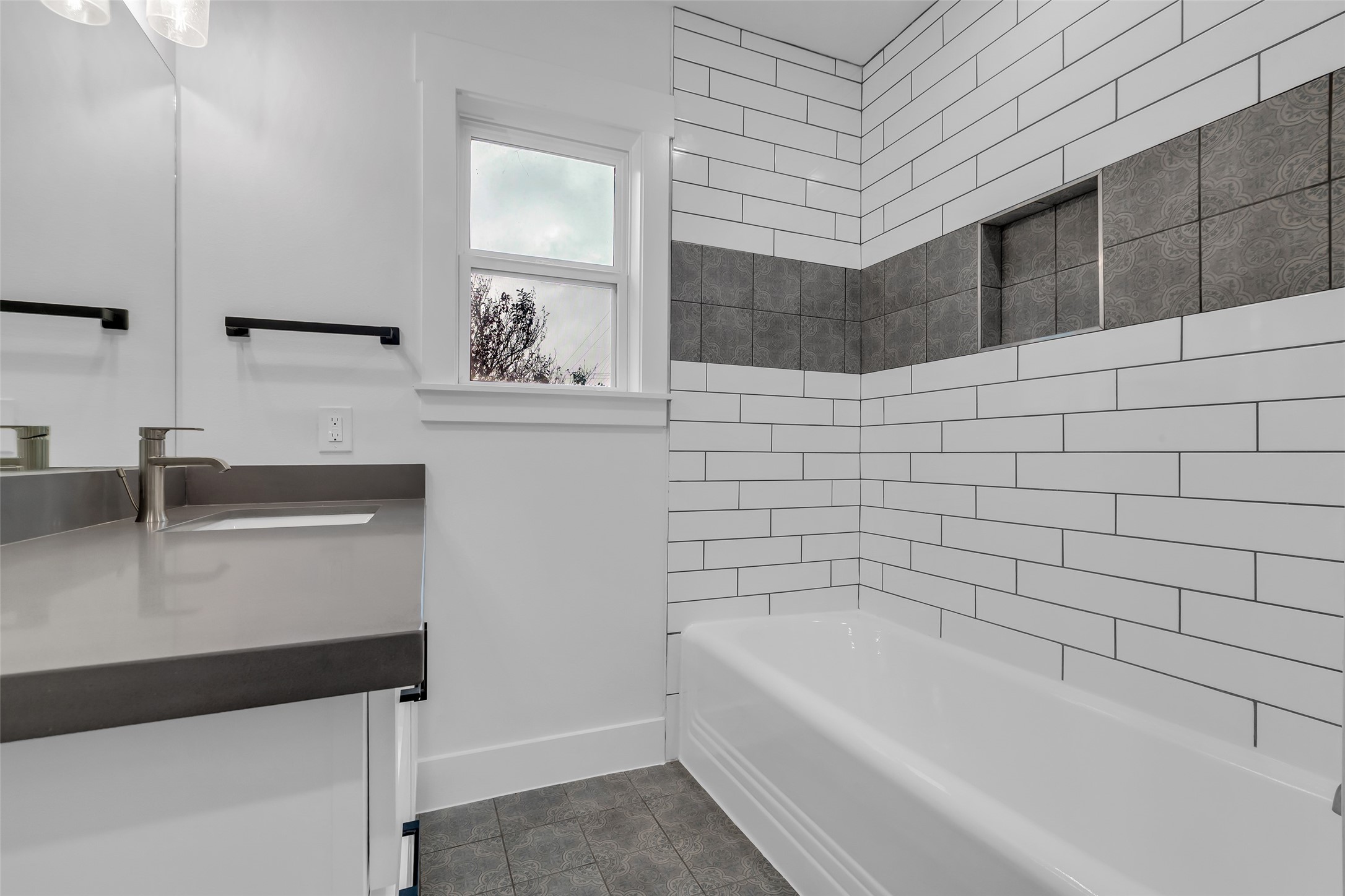 2611 Ruth Street Houston, TX 77004 - Photo 37 of 50 The 2nd floor spare bathroom is fitted with modern fixtures, combining style and functionality.