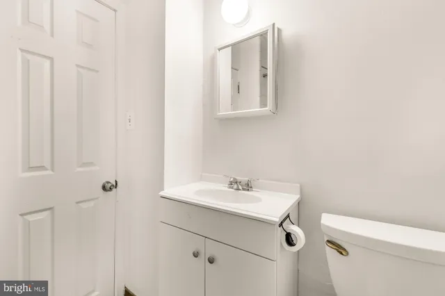 a view of small space with wooden floor