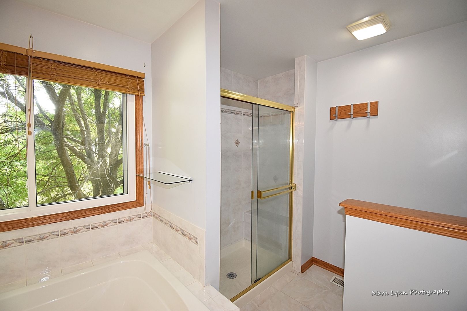 548 Lewis Road Geneva, IL 60134 - Photo 27 of 47 a bathroom with a bathtub and a shower