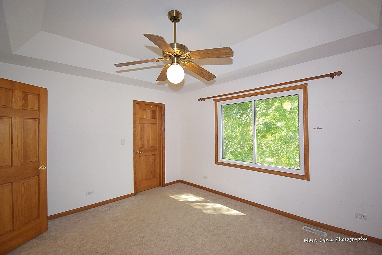 548 Lewis Road Geneva, IL 60134 - Photo 29 of 47 a view of an empty room with window and chandelier fan