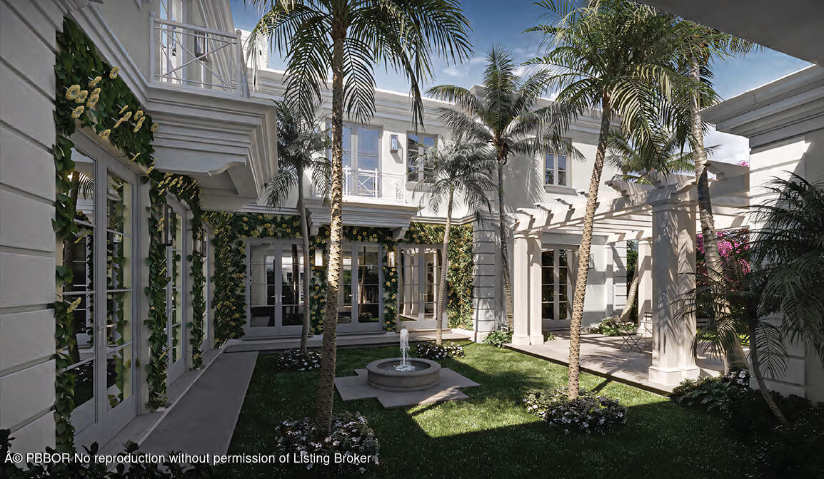 264 Dunbar Road Palm Beach, FL 33480 - Photo 4 of 8 a view of a building with a garden