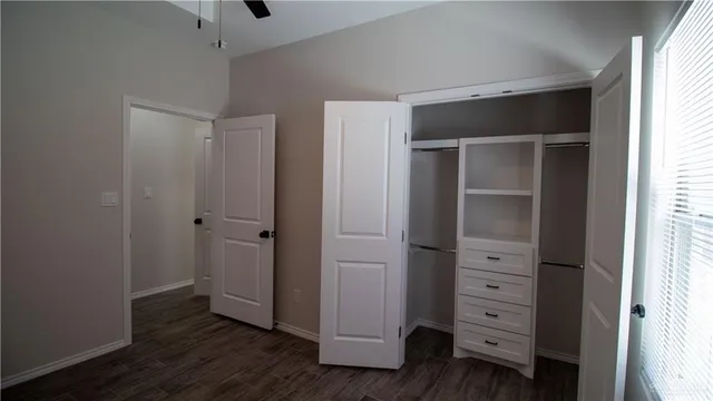 a view of closet area