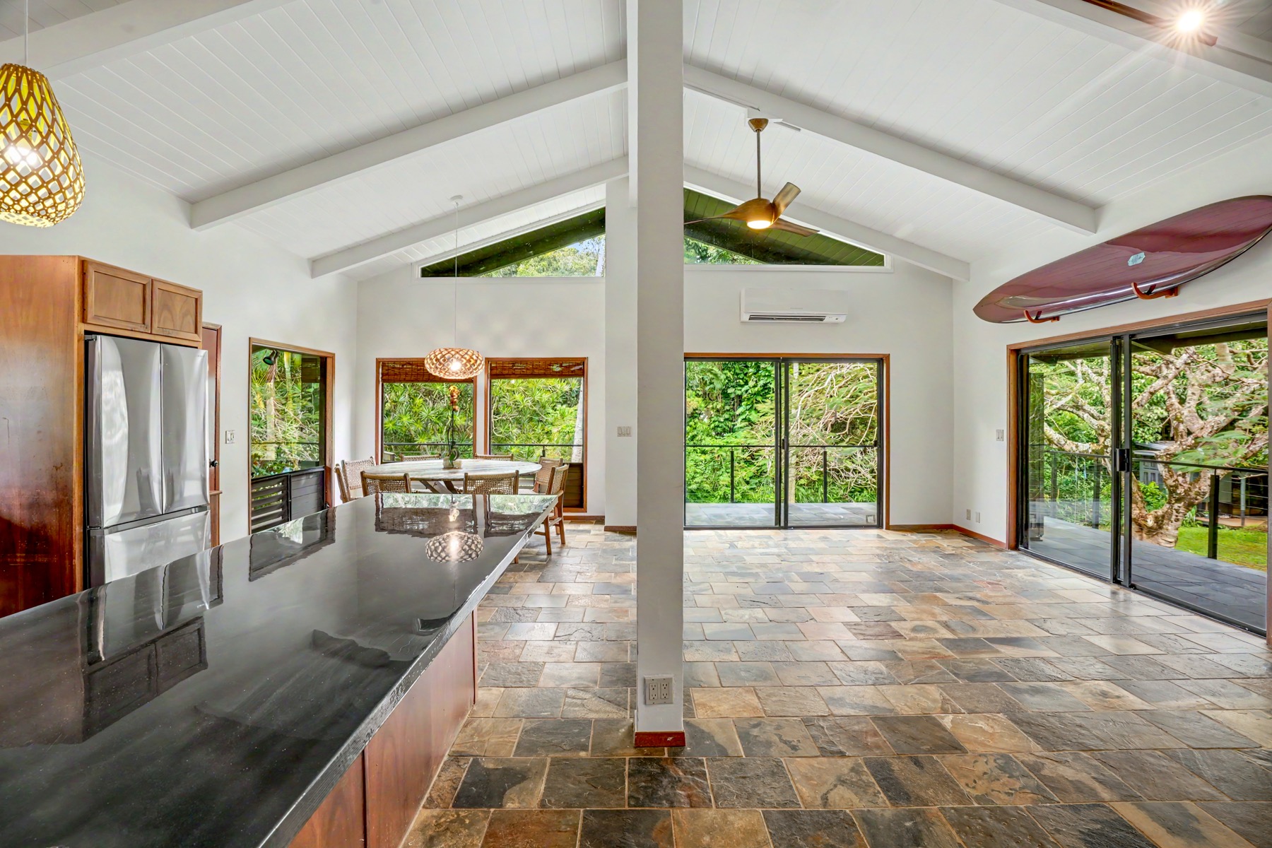 4470 A Wailapa Road Kilauea, HI 96754 - Photo 11 of 30 a view of an entryway with wooden floor