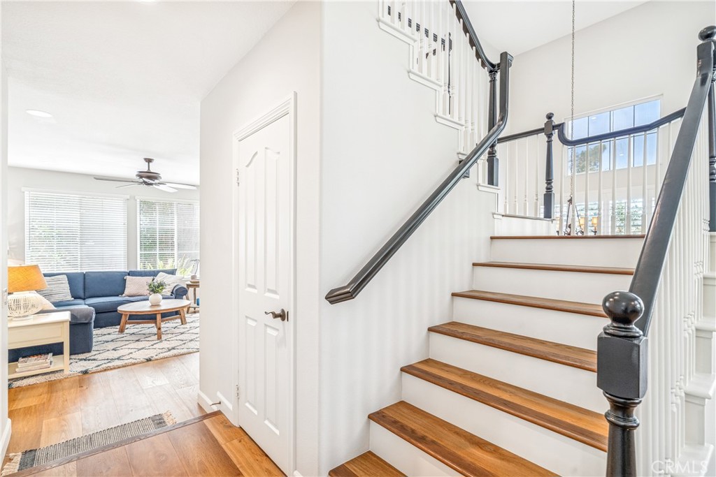 22681 Maplewood Mission Viejo, CA 92692 - Photo 23 of 71 a view of entryway and hall with wooden floor