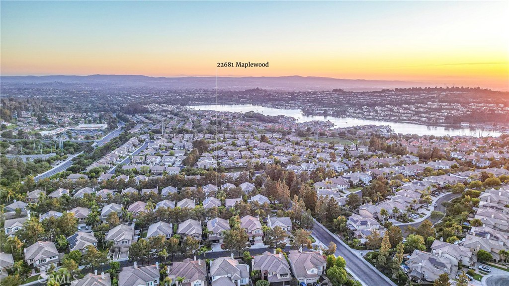 22681 Maplewood Mission Viejo, CA 92692 - Photo 50 of 71 an aerial view of residential houses with city view