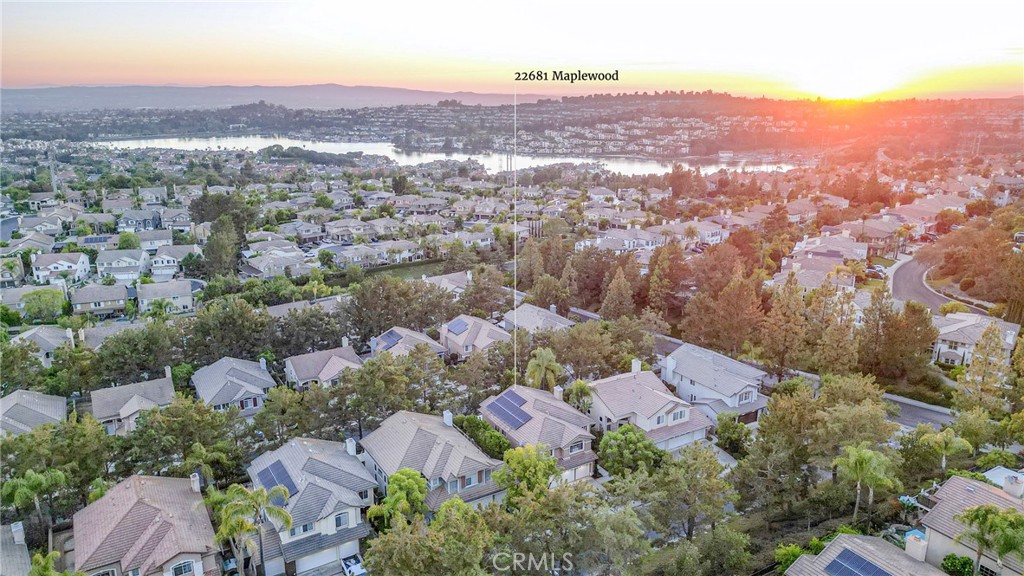 22681 Maplewood Mission Viejo, CA 92692 - Photo 52 of 71 an aerial view of a city with lots of residential buildings