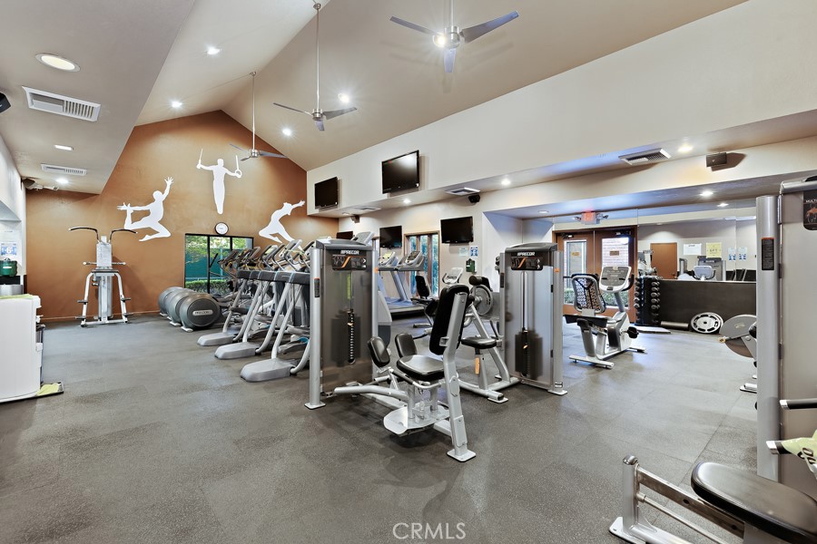 22681 Maplewood Mission Viejo, CA 92692 - Photo 61 of 71 a view of a room with gym equipment