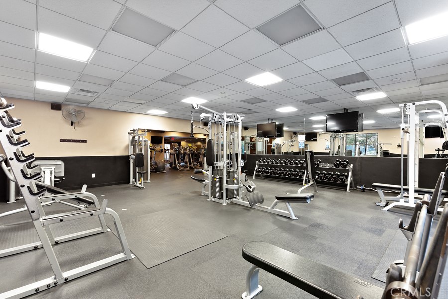 22681 Maplewood Mission Viejo, CA 92692 - Photo 62 of 71 a view of a room with gym equipment